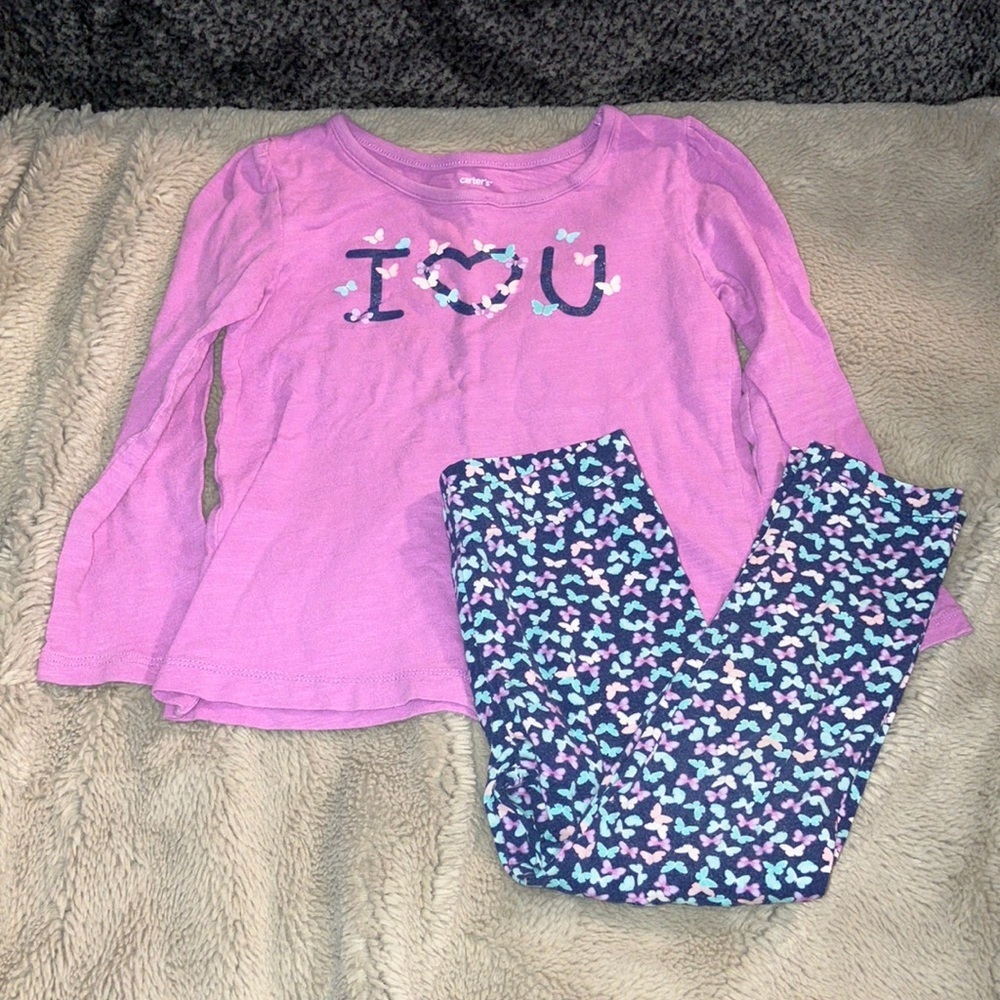 🔹4 for $30 Carters Butterfly Outfit, 4T